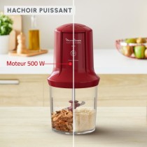 MOULINEX Multimoulinette Mini hachoir électrique, 500 ml, 6 lames aci