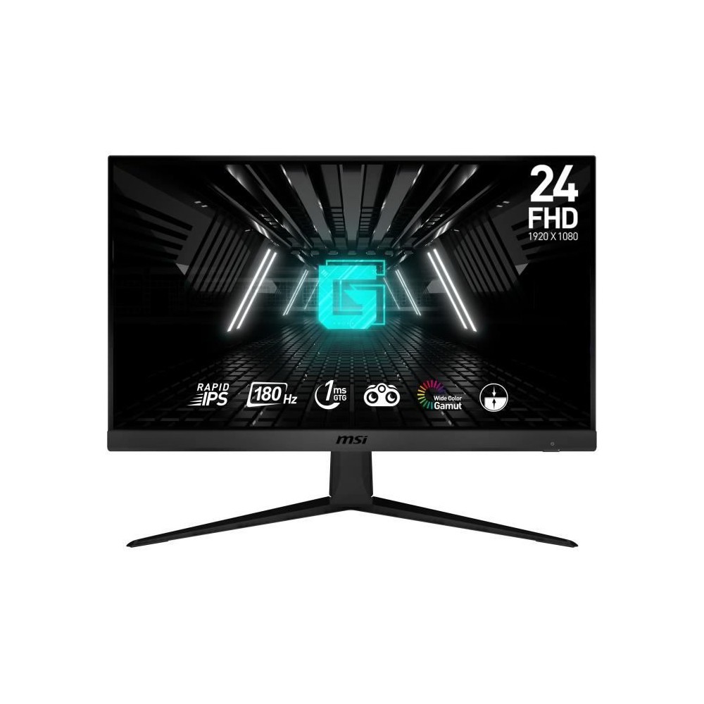 Écran PC Gamer - MSI - G2412F - 24 - Dalle Fast IPS - FHD - 1 ms - 18