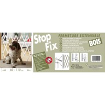 Barriere bois blanc animaux - NORDLINGER PRO - Stop'Fix - Extensible 0