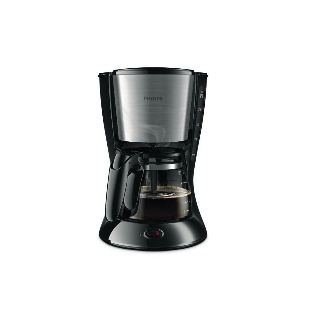 Cafetiere filtre PHILIPS Daily HD7462/20 - Noir et Inox - 15 tasses -