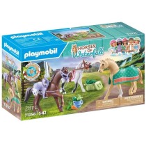 PLAYMOBIL 71356 3 chevaux Morgan, Quarter Horse et Shagya, Horses of W