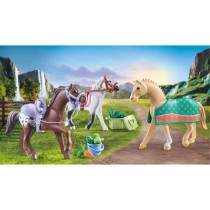 PLAYMOBIL 71356 3 chevaux Morgan, Quarter Horse et Shagya, Horses of W