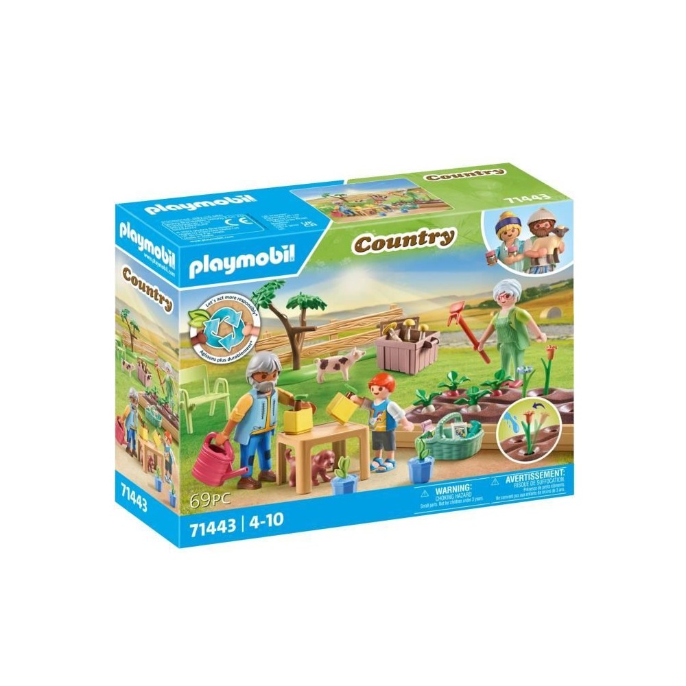 PLAYMOBIL 71443 Grands-parents et potager - Country - Des 4 ans