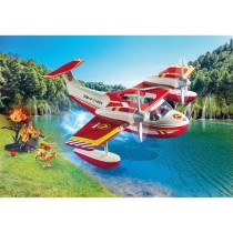 PLAYMOBIL 71463 Hydravion avec pompier - Action Heroes - Les pompiers