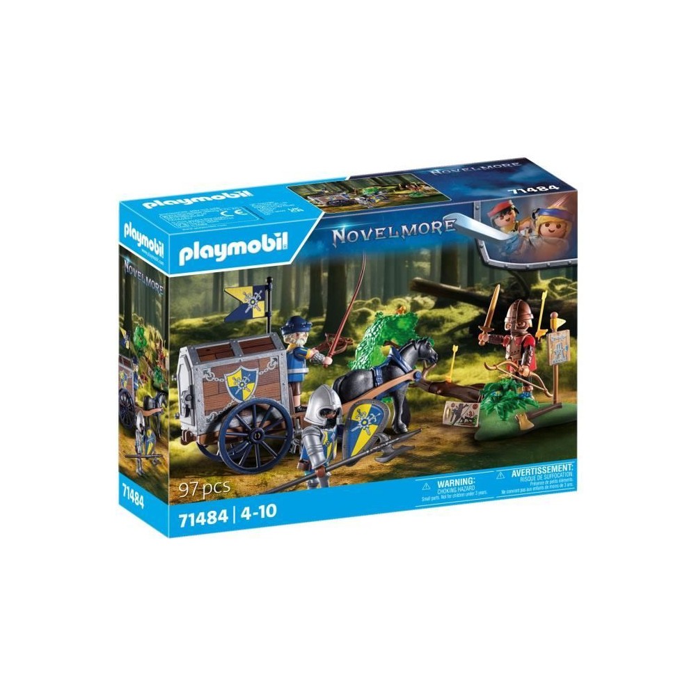 PLAYMOBIL 71484 Convoi de Novelmore avec bandit, Novelmore, Chevaliers