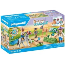 PLAYMOBIL 71495 Cavaliers poneys et saut d'obstacles