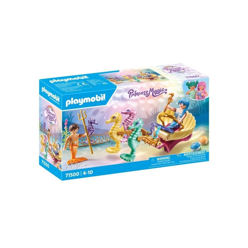 PLAYMOBIL 71500 Caleche avec sirenes et hippocampes