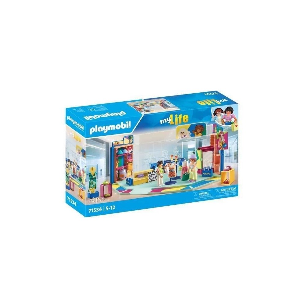 PLAYMOBIL 71534 Boutique de vetements, My Life Le shopping, 76 pieces,