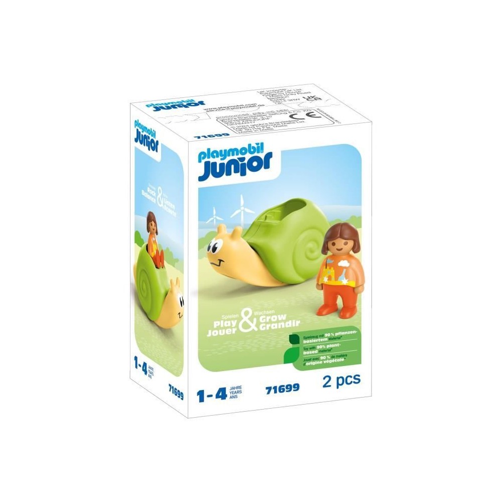 PLAYMOBIL JUNIOR 71699 Enfant avec escargot a bascule Junior