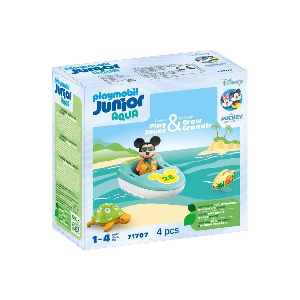 PLAYMOBIL JUNIOR 71707 Junior & Disney : Mickey avec bateau