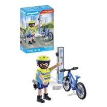 PLAYMOBIL 71732 Policier cycliste avec borne de recharge