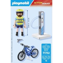 PLAYMOBIL 71732 Policier cycliste avec borne de recharge