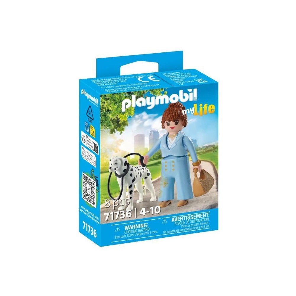 PLAYMOBIL 71736 Femme d'affaire avec son Dalmatien