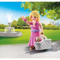 PLAYMOBIL 71737 Dame avec Chihuahua et panier transport