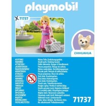 PLAYMOBIL 71737 Dame avec Chihuahua et panier transport