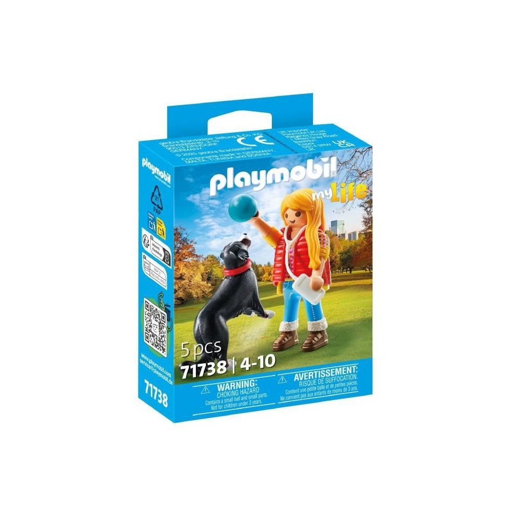 PLAYMOBIL 71738 Jeune fille avec chien de montagne