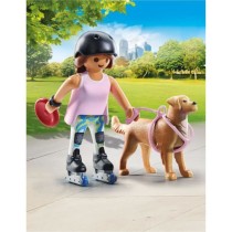 PLAYMOBIL 71739 Jeune fille rolleuse avec Retriever