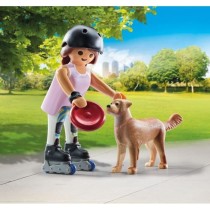 PLAYMOBIL 71739 Jeune fille rolleuse avec Retriever