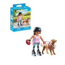 PLAYMOBIL 71739 Jeune fille rolleuse avec Retriever