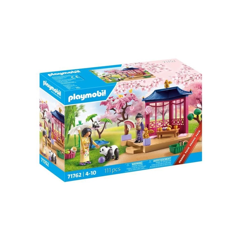 PLAYMOBIL 71762 Jardin asiatique avec famille de pandas