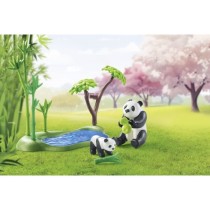 PLAYMOBIL 71762 Jardin asiatique avec famille de pandas