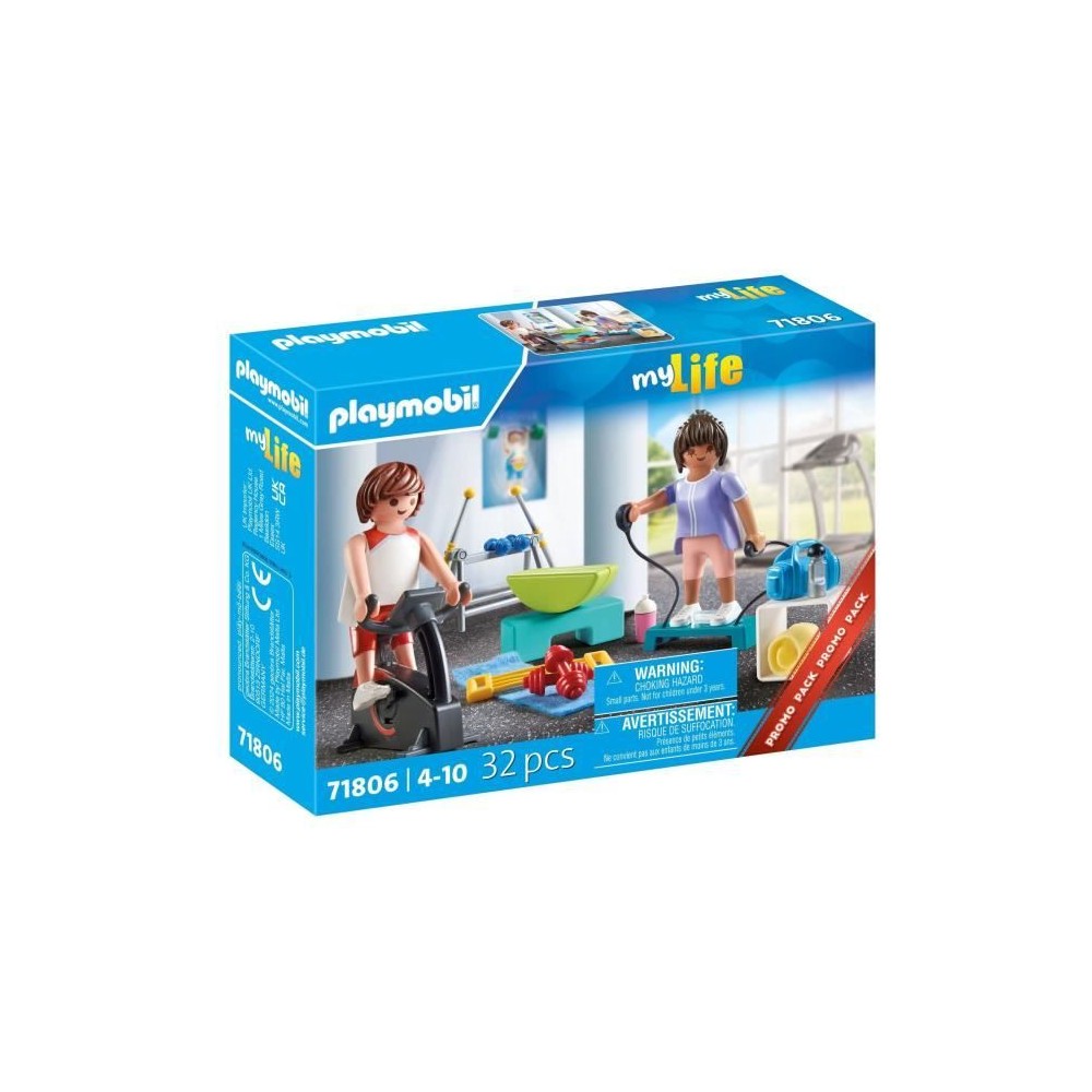 PLAYMOBIL 71806 Sportifs avec matériel de fitness