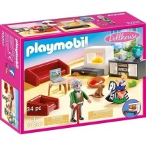 PLAYMOBIL 70207 Salon avec cheminée, Dollhouse La Maison Traditionnel