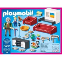 PLAYMOBIL 70207 Salon avec cheminée, Dollhouse La Maison Traditionnel