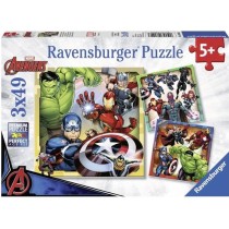 Puzzles Avengers 3x49 pieces Ravensburger pour enfant des 5 ans