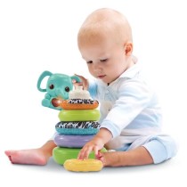 VTECH BABY - Play Green - Nino, Éléphanteau Empilo 3 en 1 (Plastique