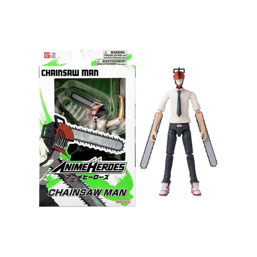 BANDAI - Anime Heroes - Chainsaw Man - Figurine Anime Heroes 17 cm - C