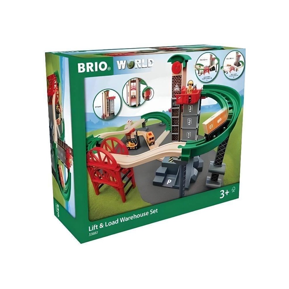 BRIO World Grand Circuit Plateforme Multimodale - Coffret 32 pieces -