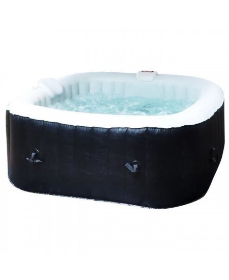 SUNSPA Spa gonflable carré Laminée - 4 personnes - 1, 55 x H 0, 65 m