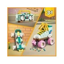 LEGO 31148 Creator 3en1 Les Patins a Roulettes Rétro, Jouet avec Mini