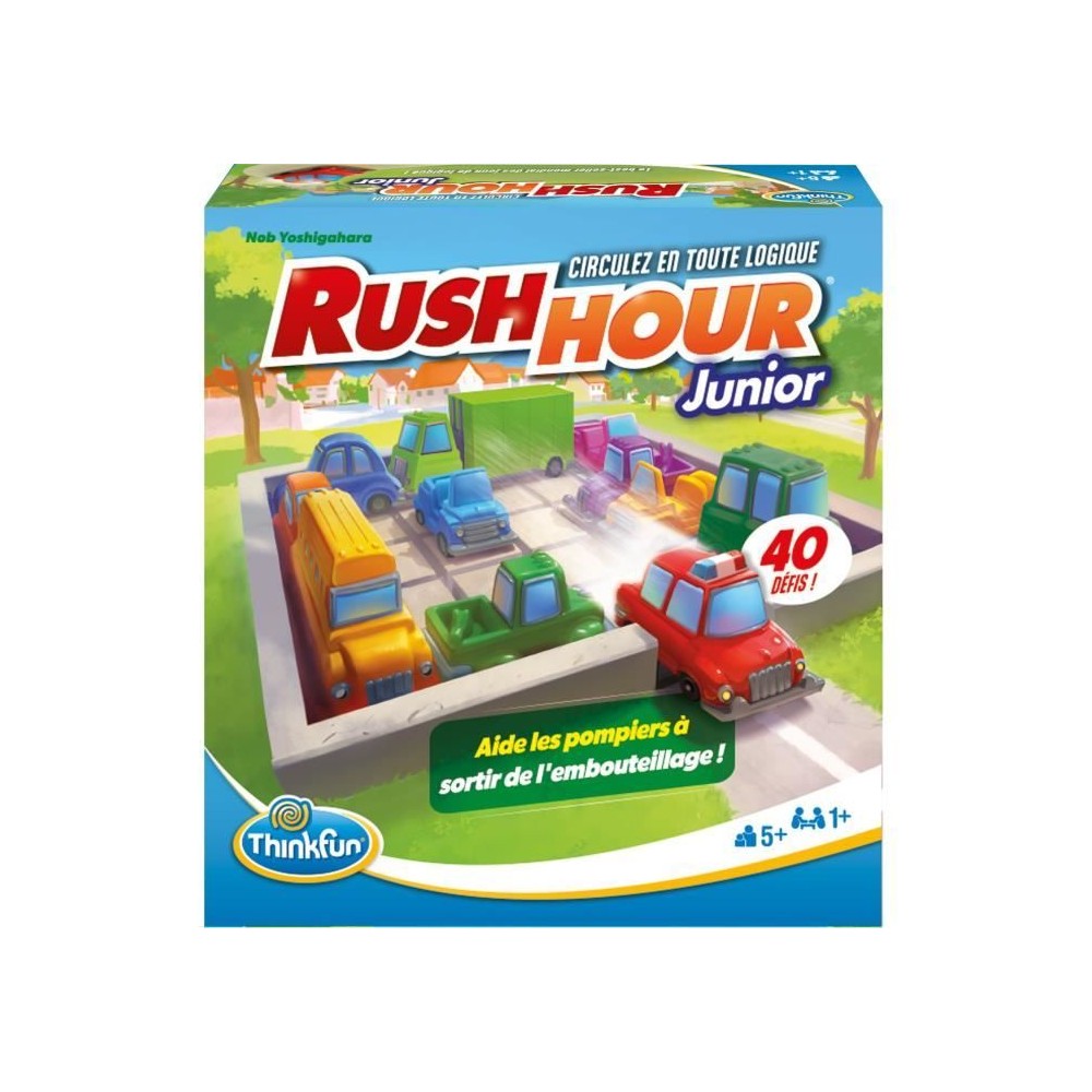 ThinkFun-Rush Hour Junior-Jeu de logique-Casse-tete-Embouteillage-40 d