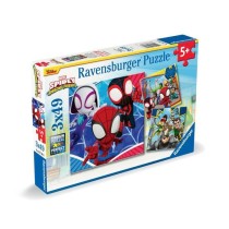 Ravensburger-SPIDERMAN-Puzzles 3x49 pieces - Spidey, le lanceur de toi