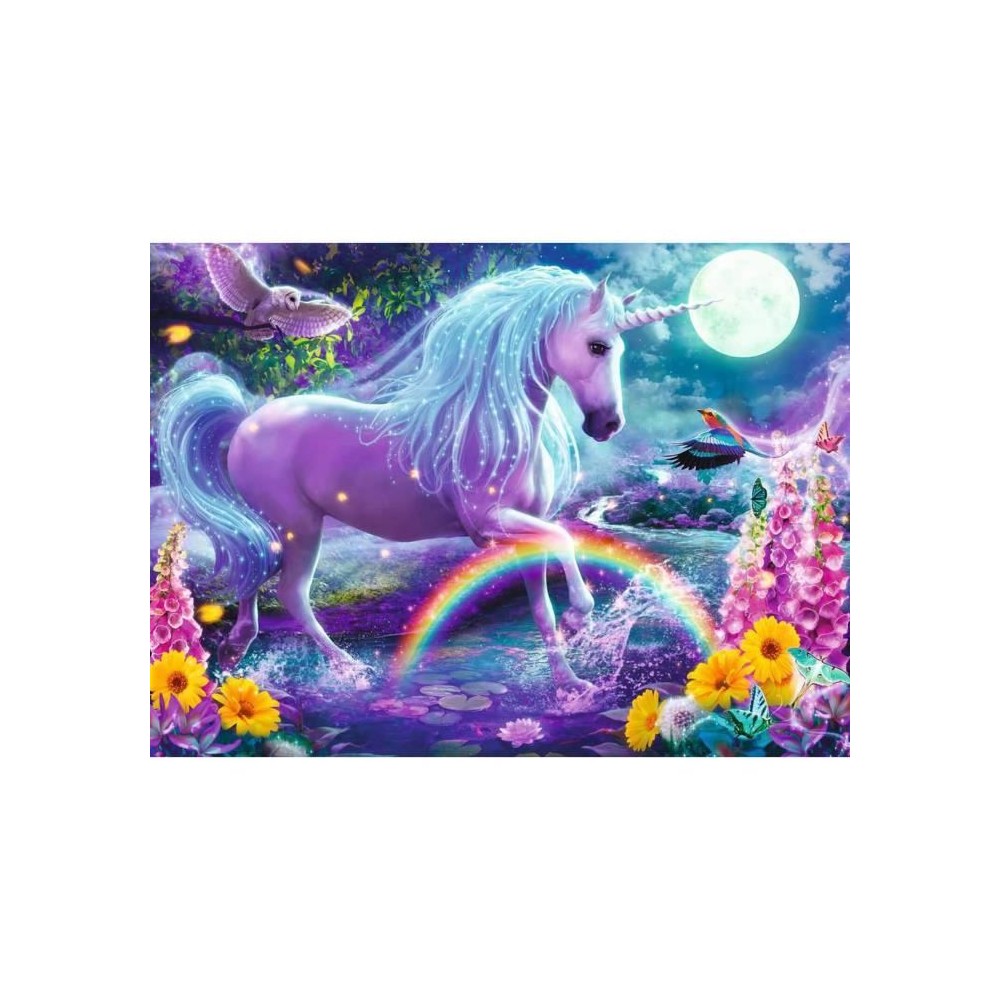 Puzzle enfant 100 pieces XXL - Licorne scintillante - Ravensburger