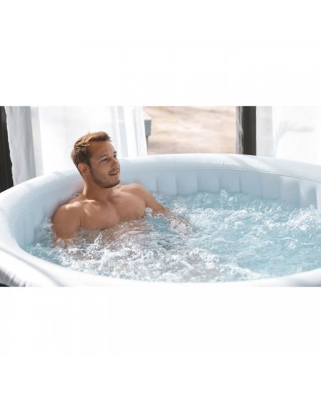 SUNSPA Spa Gonflable 4 personnes rond - Pret en 5 minutes - Couverture et filtre inclus