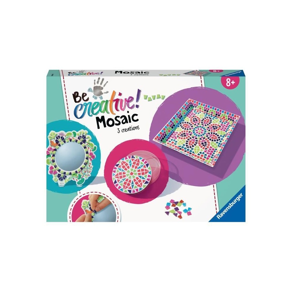 Coffret Maxi Mosaique Ravensburger - 3 objets en mosaique - A partir d