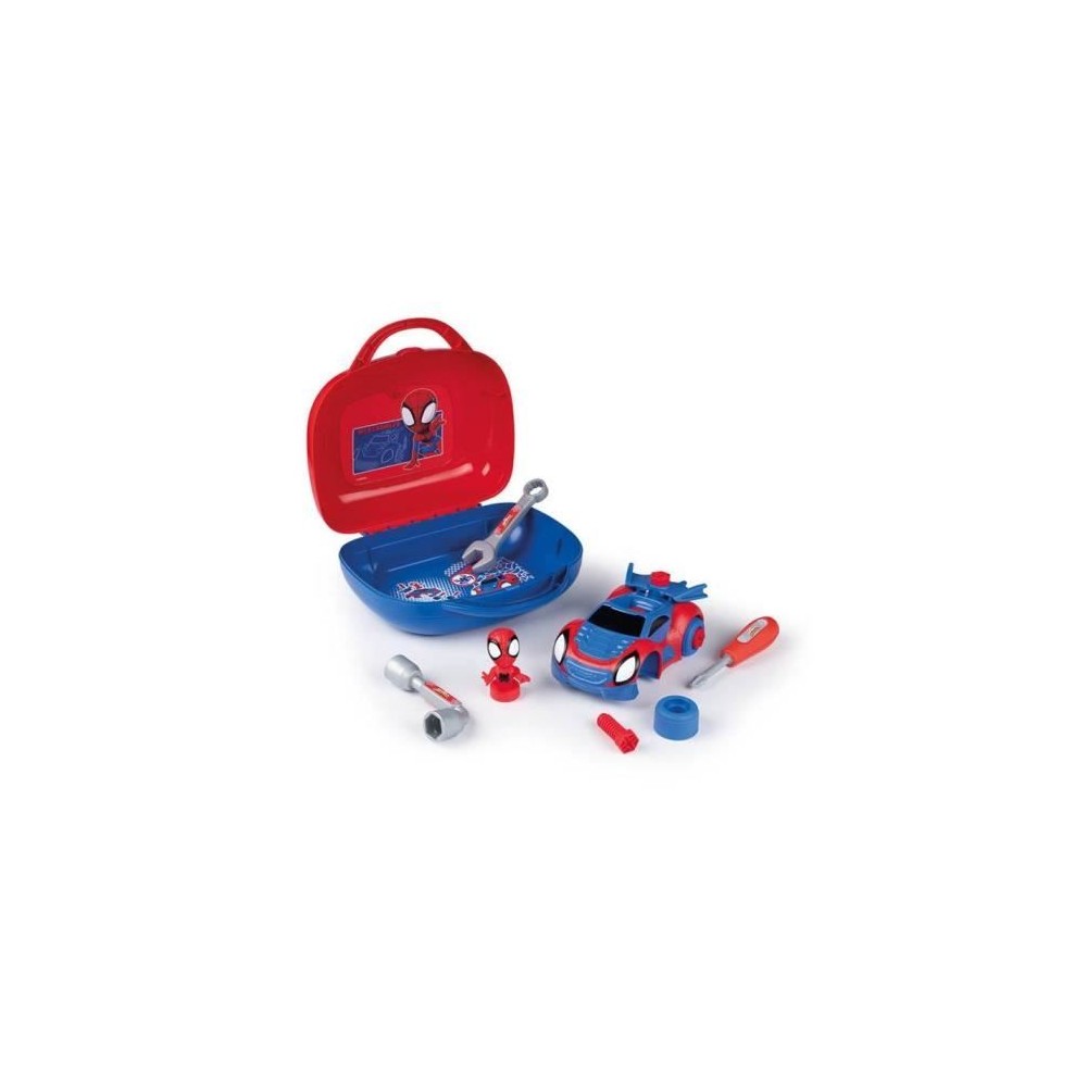 Smoby - Spidey - Malette outils bricolage enfant - 13 Accessoires - De