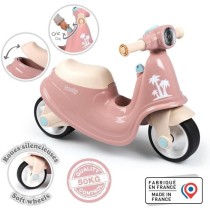 Smoby - Porteur scooter Rose - Coffre a Jouets - Roues silencieuses D