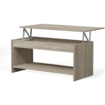 Table basse relevable - Style contemporain - Décor chene sonoma - L10