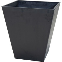 Pot - MEGA COLLECTIONS - Ecostone Square - 41 x 45 cm - Black