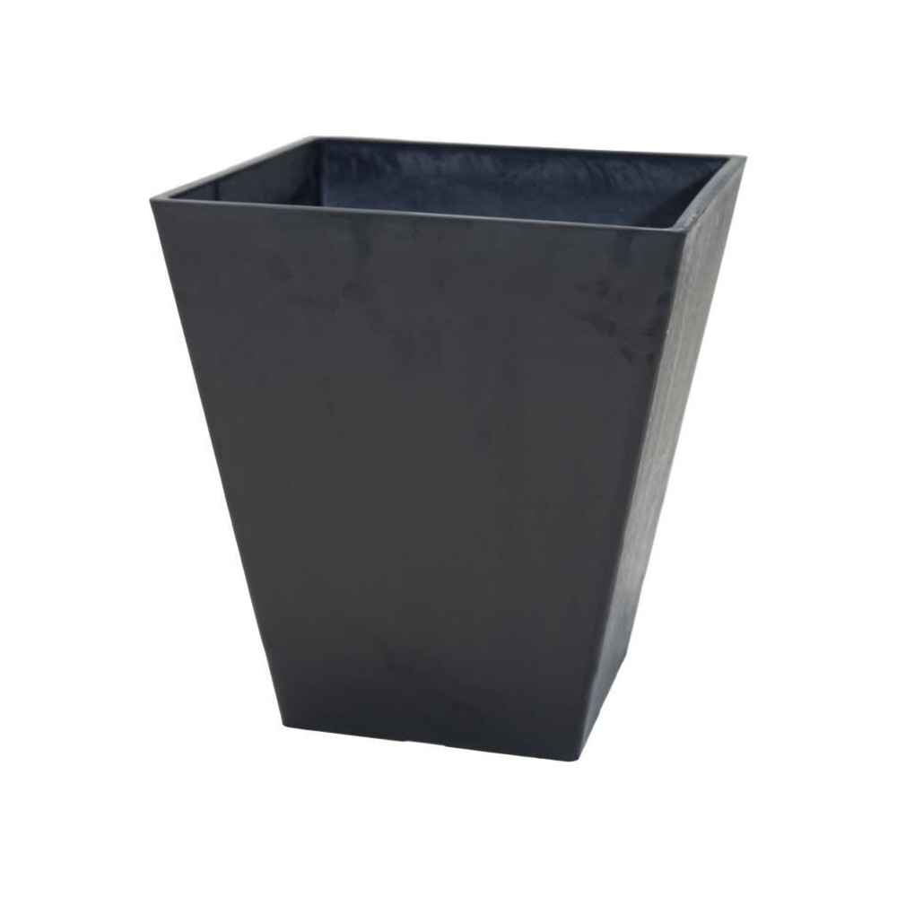 Pot - MEGA COLLECTIONS - Ecostone Square - 41 x 45 cm - Black