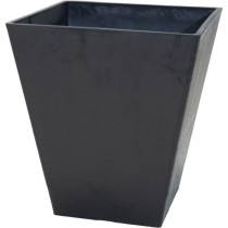 Pot - MEGA COLLECTIONS - Ecostone Square - 48 x 57 cm - Black