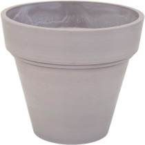 Pot - MEGA COLLECTIONS - Ecostone Planter - Ø 41 cm - H 35 cm - Taupe