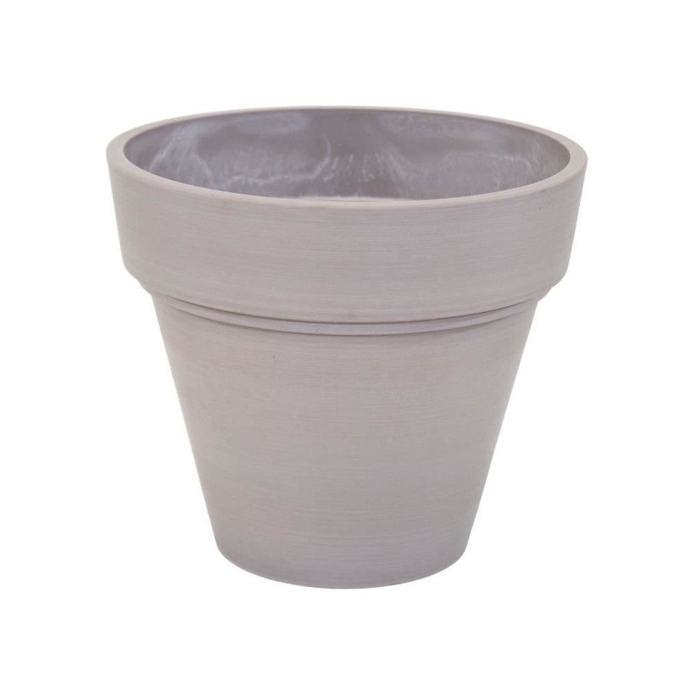 Pot - MEGA COLLECTIONS - Ecostone Planter - Ø 41 cm - H 35 cm - Taupe