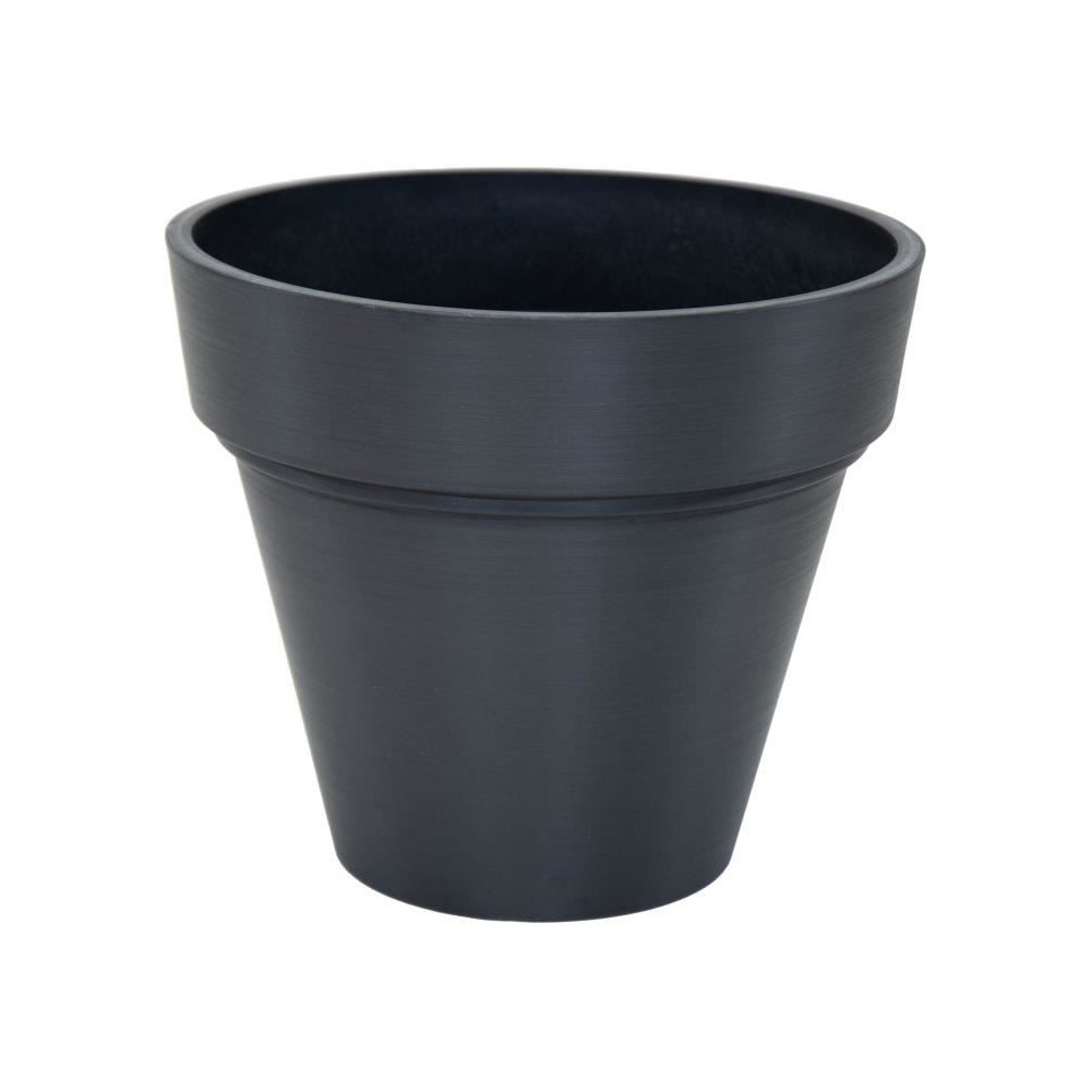 Pot - MEGA COLLECTIONS - Ecostone Planter - Ø 41 cm - H 35 cm - Black