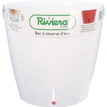 RIVIERA Eva New round plastic pot - Ø 31 cm - 14,5 L - White