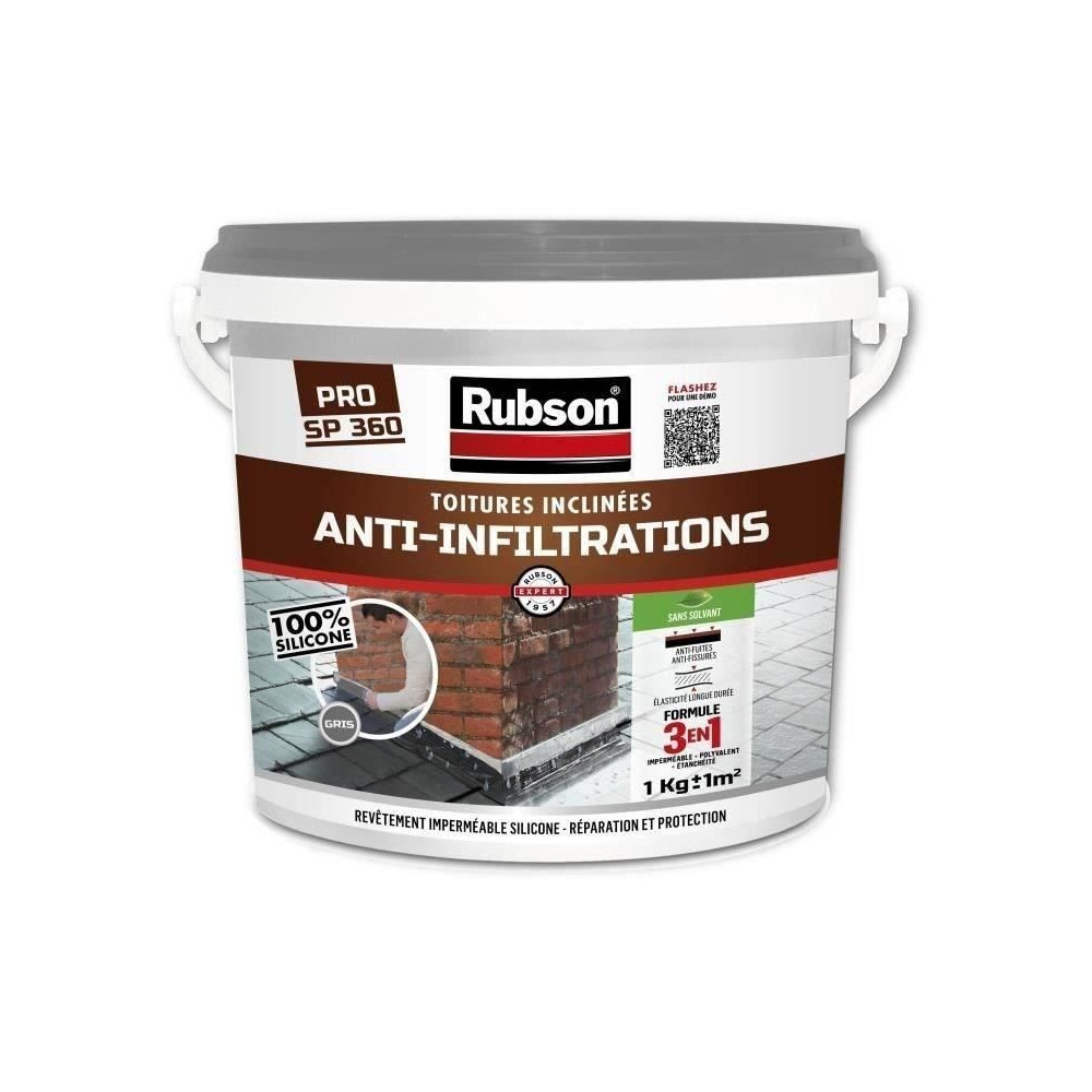 RUBSON Anti-infiltrations All Roofs Gray 1kg